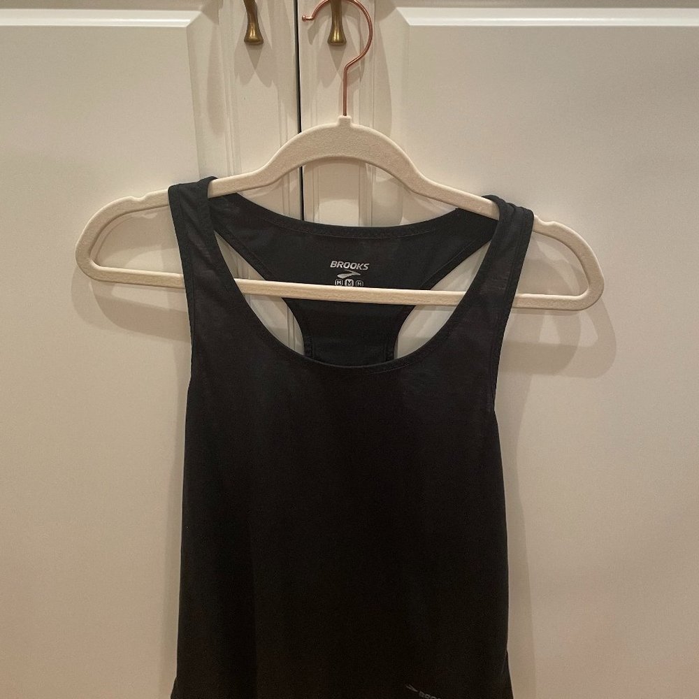 Brooks Black Running Tank